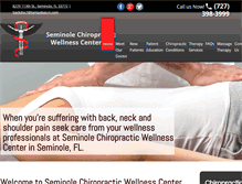 Tablet Screenshot of chiropractorstpete.com